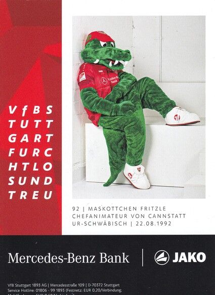 Autogramm Fussball | VfB Stuttgart | 2019 | FRITZLE (Maskottchen)