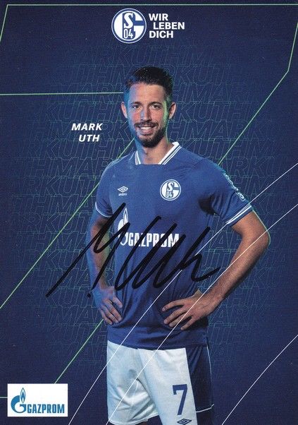Autogramm Fussball | FC Schalke 04 | 2020 | Mark UTH