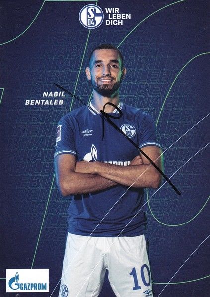 Autogramm Fussball | FC Schalke 04 | 2020 | Nabil BENTALEB