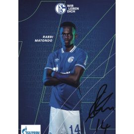 Autogramm Fussball | FC Schalke 04 | 2020 | Rabbi MATONDO