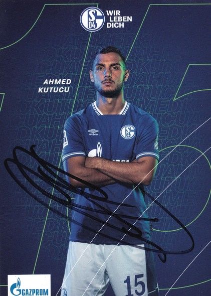 Autogramm Fussball | FC Schalke 04 | 2020 | Ahmed KUTUCU