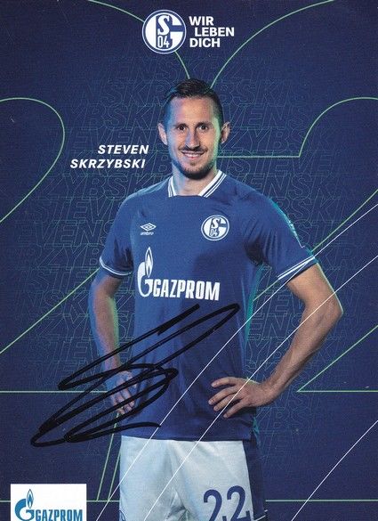 Autogramm Fussball | FC Schalke 04 | 2020 | Steven SKRZYBSKI