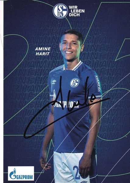 Autogramm Fussball | FC Schalke 04 | 2020 | Amine HARIT