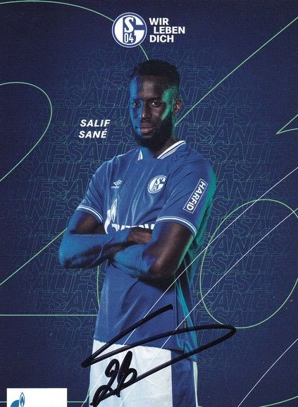 Autogramm Fussball | FC Schalke 04 | 2020 | Salif SANE