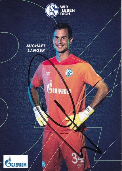 Autogramm Fussball | FC Schalke 04 | 2020 | Michael LANGER