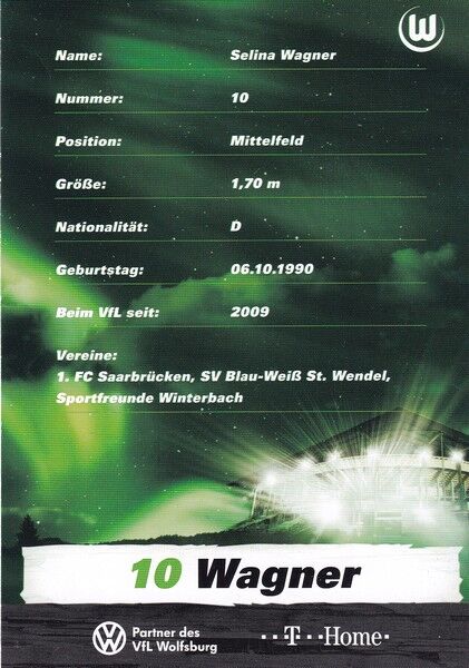 Autogramm Fussball (D) | VfL Wolfsburg | 2009 | Selina WAGNER