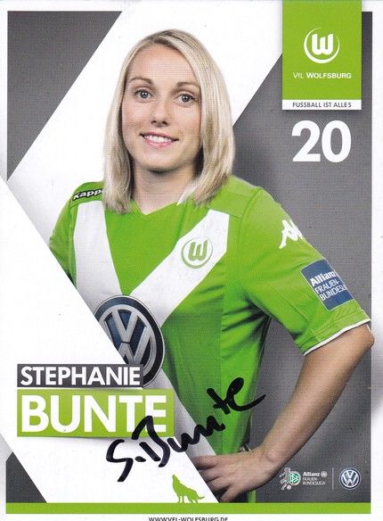 Autogramm Fussball (D) | VfL Wolfsburg | 2014 | Stephanie BUNTE