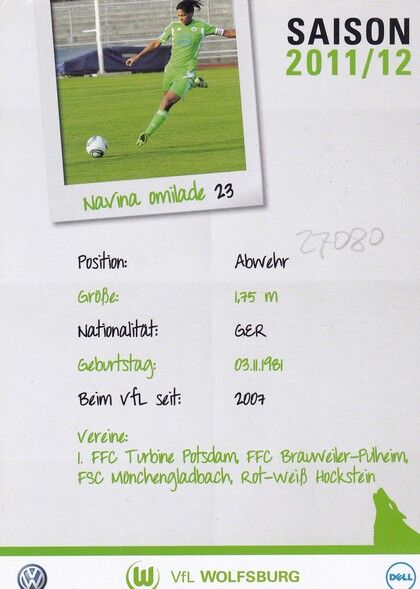Autogramm Fussball (D) | VfL Wolfsburg | 2011 | Navina OMILADE