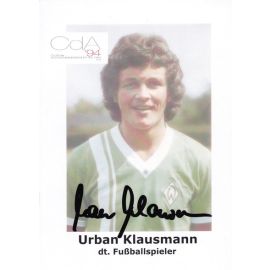Autogramm Fussball | SV Werder Bremen | 1974 Retro | Urban KLAUSMANN