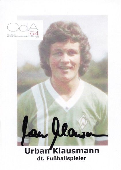 Autogramm Fussball | SV Werder Bremen | 1974 Retro | Urban KLAUSMANN