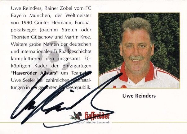 Autogramm Fussball | 2010er | Uwe REINDERS (Portrait Color) Hasseröder