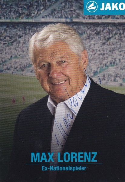 Autogramm Fussball | 2010er | Max LORENZ (Portrait Color) Jako