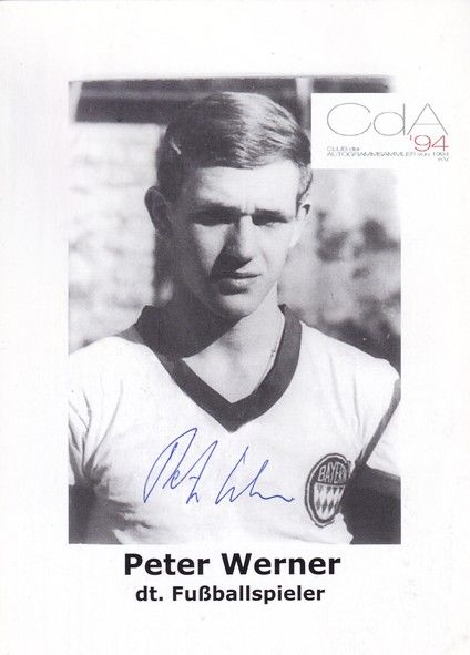 Autogramm Fussball | FC Bayern München | 1960er Retro | Peter WERNER