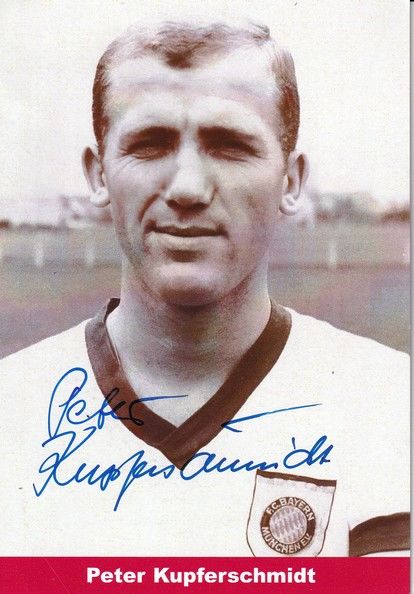 Autogramm Fussball | FC Bayern München | 1960er Retro | Peter KUPFERSCHMIDT (Portrait SW) 2