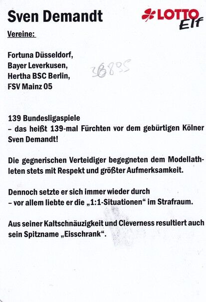 Autogramm Fussball | 2010er | Sven DEMANDT (Spielszene Color) Lotto