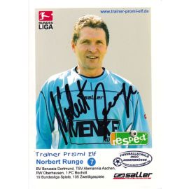 Autogramm Fussball | 2010er | Norbert RUNGE (Portrait Color) Promi-Elf