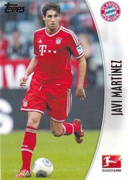 Sticker Fussball | FC Bayern München | 2014 Topps | Javi MARTINEZ (Nr. 158)
