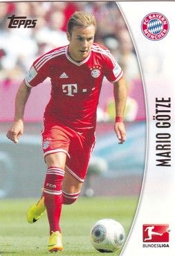 Sticker Fussball | FC Bayern München | 2014 Topps | Mario GÖTZE (Nr. 162)