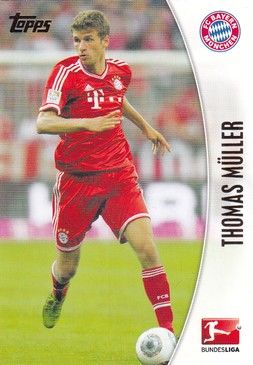 Sticker Fussball | FC Bayern München | 2014 Topps | Thomas MÜLLER (Nr. 166)