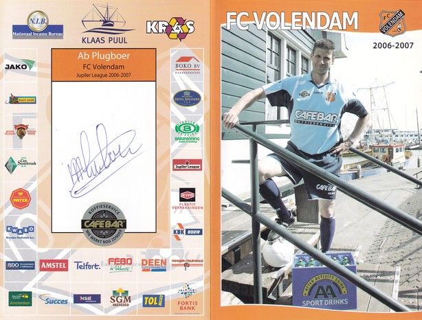 Autogramm Fussball | FC Volendam | 2006 | Ab PLUGBOER