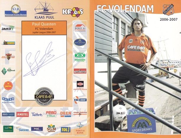 Autogramm Fussball | FC Volendam | 2006 | Paul QUASTEN