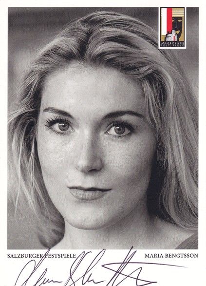 Autogramm Klassik (SWE) | Maria BENGTSSON | 2010er (Portrait SW) Salzburg