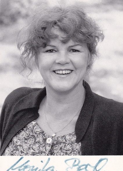 Autogramm Schauspieler | Monika BARTH | 1990er (Portrait SW Rüdel) Schwöbel