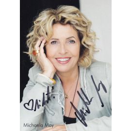 Autogramm Schauspieler | Michaela MAY | 2010er (Portrait Color) Guldener