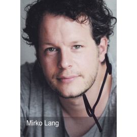 Autogramm Schauspieler | Mirko LANG | 2010er (Portrait Color) Knickriem
