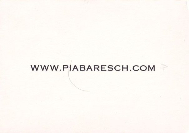 Autogramm Schauspieler | Pia BARESCH | 2010er (Portrait Color) Website