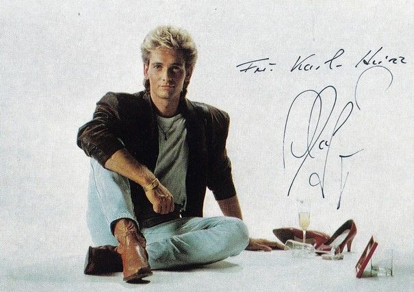 Autogramm Schlager | Olaf BERGER | 1990 "Nonstop Ins Paradies" (Portrait Color Titan)