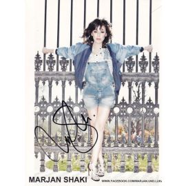 Autogramm Musical | Marjan SHAKI | 2010er (Portrait Color) Singer