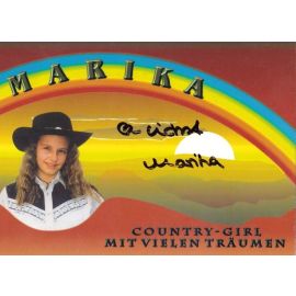 Autogramm Country | MARIKA | 1990er "Country-Girl" (Ampel) KINDERSTAR