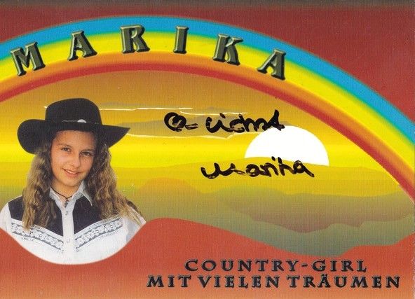 Autogramm Country | MARIKA | 1990er "Country-Girl" (Ampel) KINDERSTAR