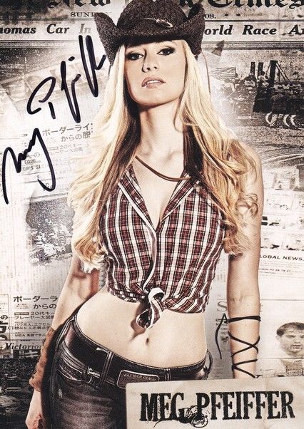 Autogramm Pop | Meg PFEIFFER | 2010er (Portrait Color sexy) Sony