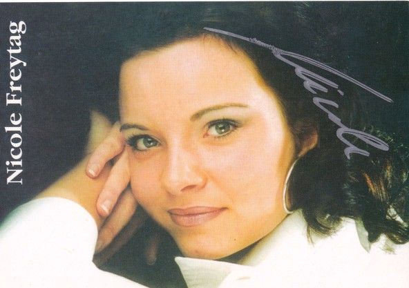 Autogramm Schlager | Nicole FREYTAG | 2003 "Nenn Es Liebe"