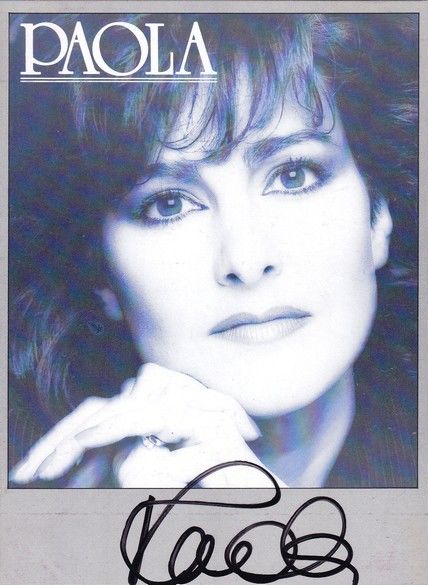 Autogramm Schlager | PAOLA | 1989 "Meine Lieder" (CBS) SW