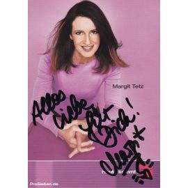 Autogramm TV | PRO7 | Margit TETZ | 2000er "Die Jugendberaterin" (Bernhard)