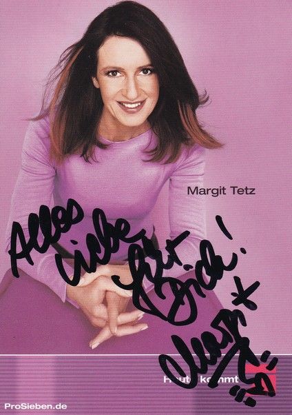 Autogramm TV | PRO7 | Margit TETZ | 2000er "Die Jugendberaterin" (Bernhard)