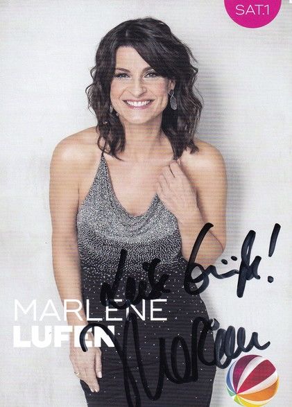 Autogramm TV | SAT1 | Marlene LUFEN | 2010er (Portrait Color) Weychardt