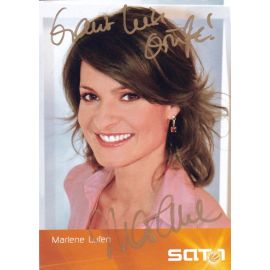 Autogramm TV | SAT1 | Marlene LUFEN | 2000er "Frühstücksfernsehen" (Kowalski)