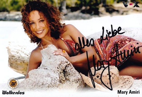 Autogramm TV | VOX | Mary AMIRI | 2000er Foto "Wolkenlos" (Portrait Color) SEXY