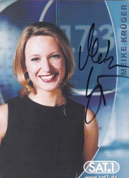 Autogramm TV | SAT1 | Meike KRÜGER | 2000er "17:30 Live" (Böttcher)