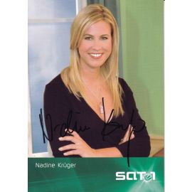 Autogramm TV | SAT1 | Nadine KRÜGER | 2000er "Frühstücksfernsehen" (Kowalski)
