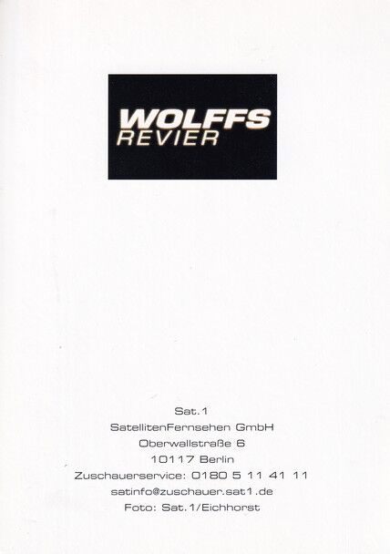 Autogramm TV | SAT1 | Nadine SEIFFERT | 2000er "Wolffs Revier" (Portrait Color) Eichhorst