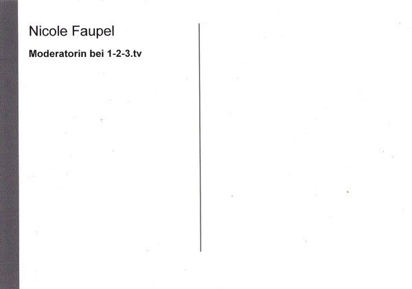Autogramm TV | 123tv | Nicole FAUPEL | 2010er (Portrait Color) 2