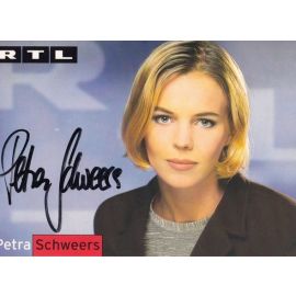 Autogramm TV | RTL | Petra SCHWEERS | 2000er (Portrait Color) Stempell 2