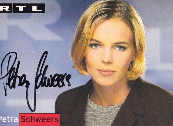 Autogramm TV | RTL | Petra SCHWEERS | 2000er (Portrait Color) Stempell 2