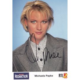 Autogramm TV | RTL2 | Michaela PAPKE | 1990er "Die Redaktion"