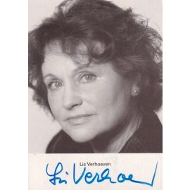 Autogramm Schauspieler | Lis VERHOEVEN | 1990er (Portrait SW)